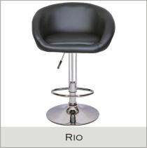 Rio Stools Bar Leather and Stainless Steel Black_0