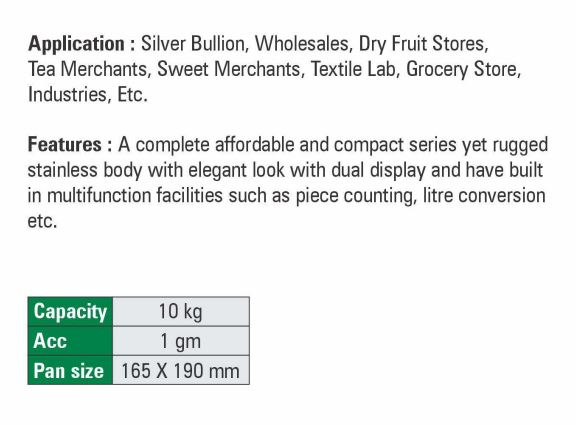VIJEN DIGI Table Top Electronic Weighing Scale 10 kg EPF Series_1