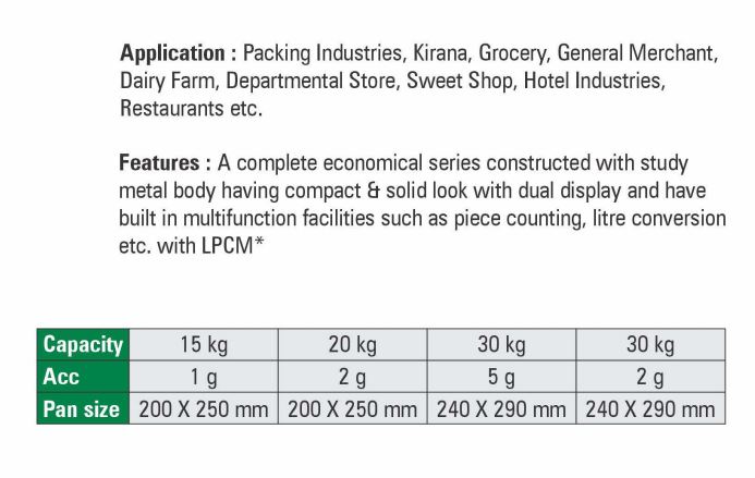 VIJEN DIGI Table Top Electronic Weighing Scale 20 kg ETT/EPF Series_1