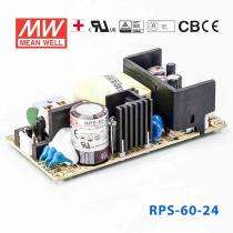 Mean Well Switched Mode Power Supply RPS-60-24 Single Phase_0