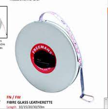 FREEMANS 13 mm Steel Measuring Tapes Fiber Glass Leatherette 50 m Grey_1
