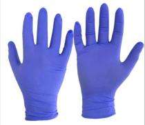 Plain Nitrile Safety Gloves Mid Forearm_0