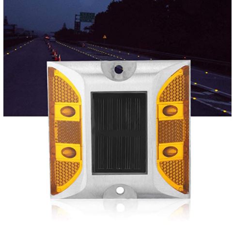 ‎LZMY Aluminium Solar Powered Road Stud Road Stud ‎LZMYw198bfkmsu_1