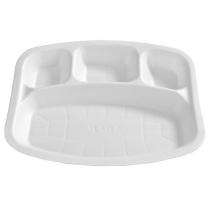 Paper Disposable Plates Rounded 8 inch White_0