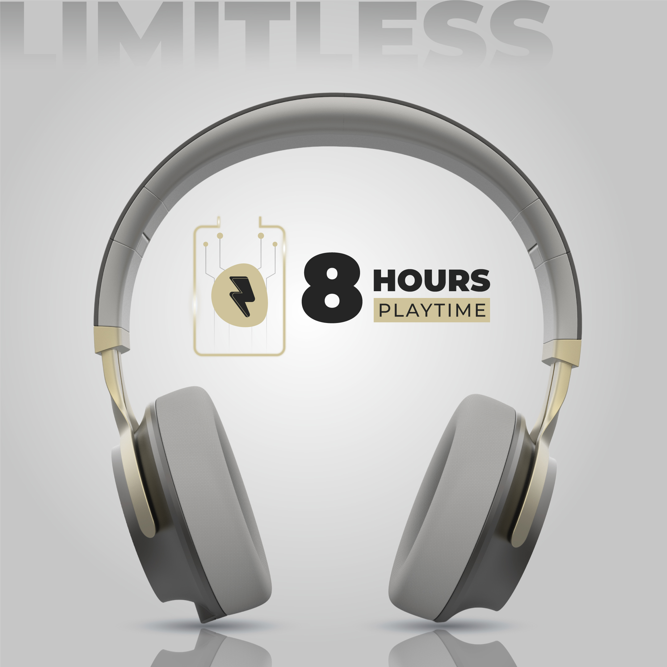 HAMMER Wireless Cloud Grey Headsets_3