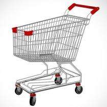 Shopping Trolley 100 l Galvanised Chrome Plated_0
