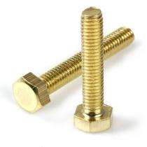 M4 Brass Hexagon Head Bolts 10 mm_0