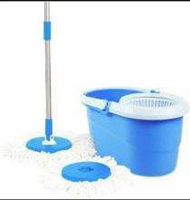 King Traders Spin Bucket Mop Cotton 15.5 cm  Blue_0