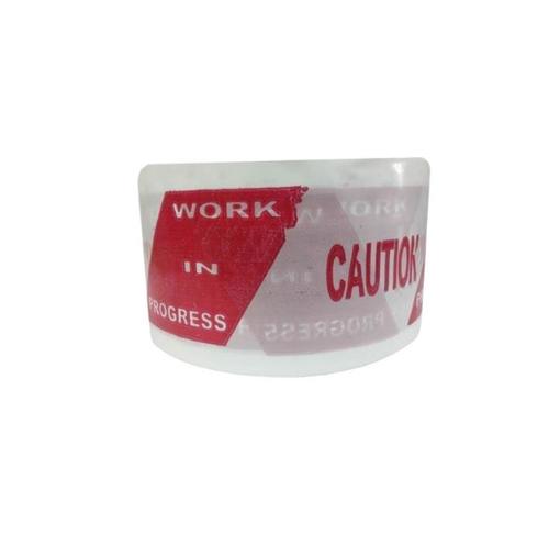 UTS 1 - 3 inch Non Adhesive Polyethylene Warning Tape 0.05 mm Red and White_1