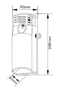 HygieniCARE Counter Mount Aerosol Fragrance Sanitizer Dispenser_2