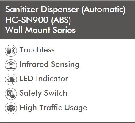 HygieniCARE Wall Mounted Automatic Sanitizer Dispenser_1
