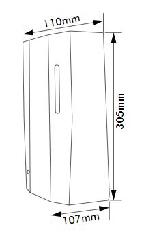 HygieniCARE Wall Mounted Automatic Sanitizer Dispenser_2