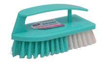 Nylon Cloth (Press Patla) Cleaning Brush HDPE Handle White and Blue_0