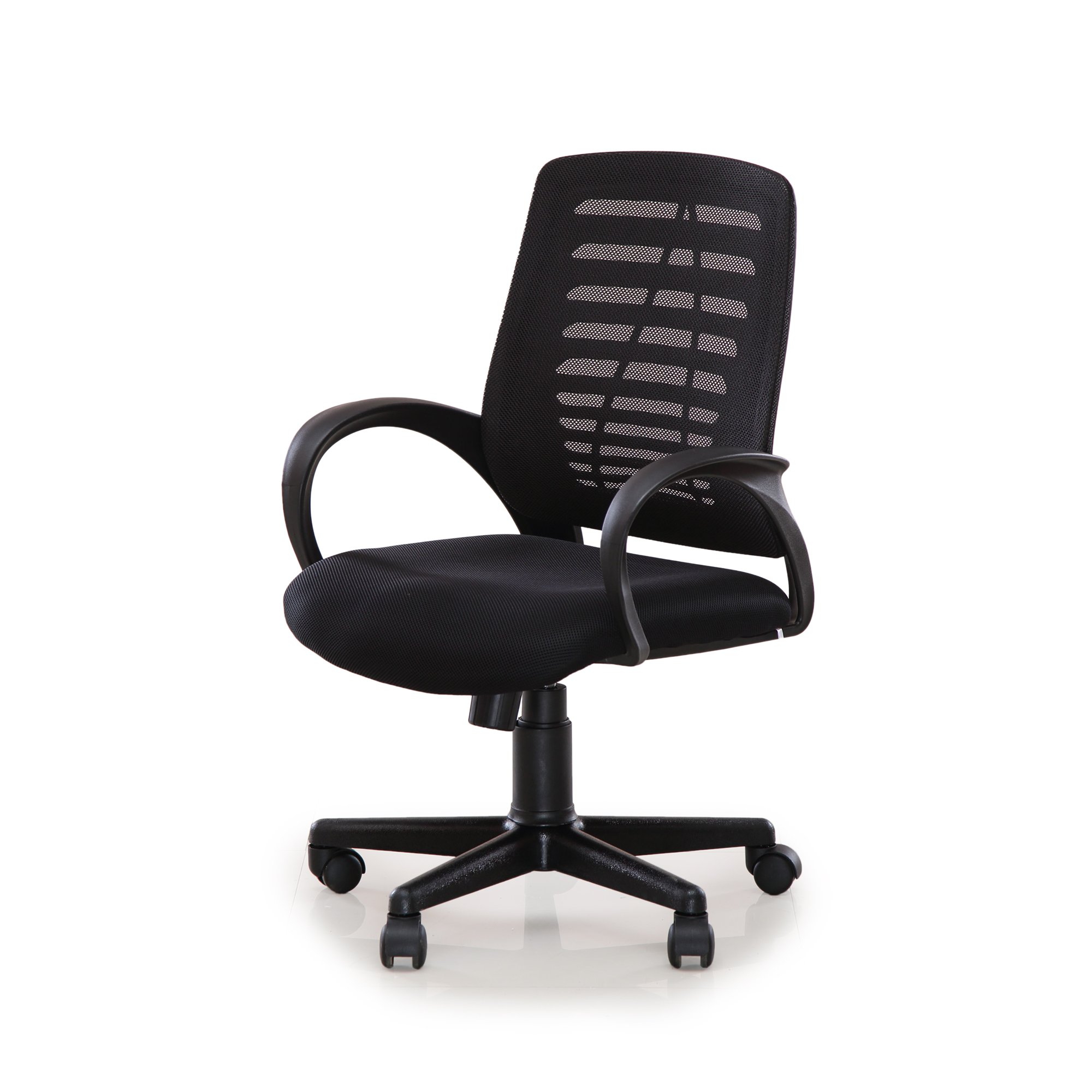 Nilkamal Revolving Black 440 x 1010 x 545 mm Plastic Office Chairs_1