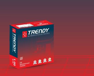 TRENDY 0.5 sqmm FR Electric Wire Red 90 m_1