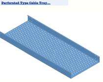 Am-Tech Galvanized Iron 1.2 - 3 mm 25 - 125 mm Perforated Cable Trays_0