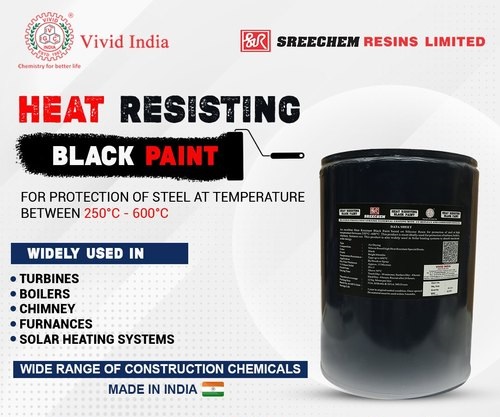Sreechem Resins Ltd. Heat Resistant Paint Silicon Solvent Based Heat Resistant Paint Upto  600°C_1