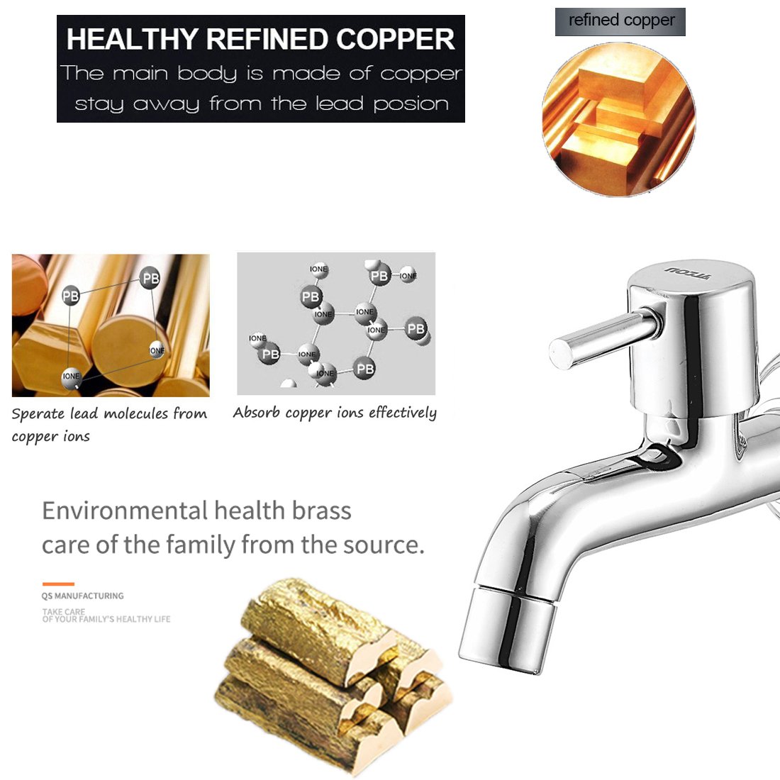 Brass Taps Chrome Finish_1