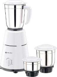 Bajaj GX1 Mixer Grinder 500 W 3 Jar Elegant White_0