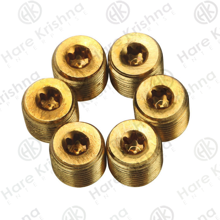 Harekrishna Brass M8 Grub Screw 10 mm BS 3643,BS 57,BS 93,IS 1367_2
