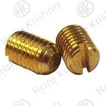 Harekrishna Brass M8 Grub Screw 10 mm BS 3643,BS 57,BS 93,IS 1367_0