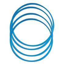 2 - 285 mm Blue Silicone Rubber O Rings_0