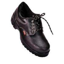 Leather Steel Toe Safety Shoes Black_0