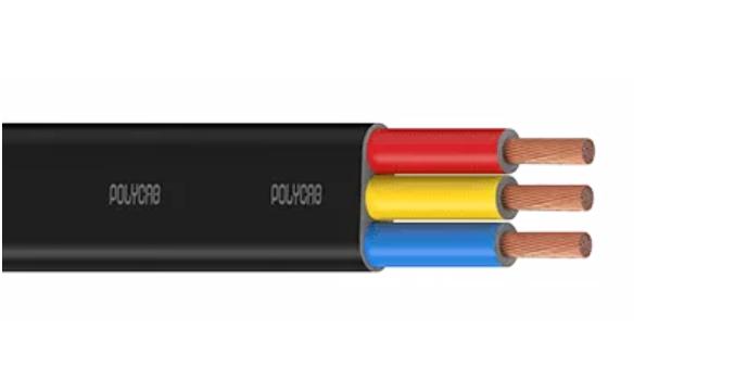 Buy Polycab 3 Core Flat Submersible Cables IS 694 online at best rates ...