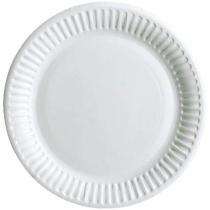 Paper Disposable Plates  8 inch White_0