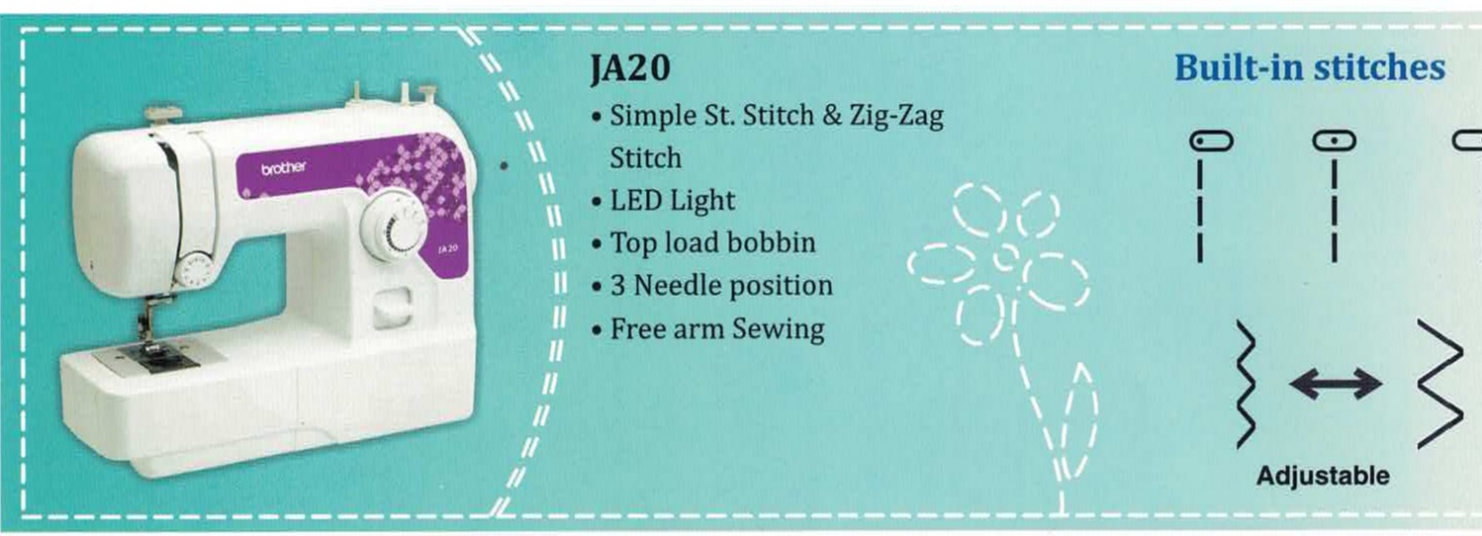 Brother 1 Needle Manually Operated Sewing Machine_1