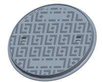 NIF manhole covers Ductile Iron Circular Solid Top Manhole Cover Frame Drain Cover Frame EHD-35_0