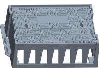 NIF manhole covers Cast Iron Square Curve Gully Drain Cover Frame EHD-35_0