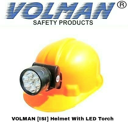 Buy VOLMAN HDPE Yellow Torch Safety Helmets Online At Best Rates In