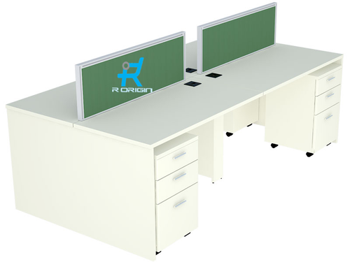 R Origin Computer Office Tables White Wooden_0