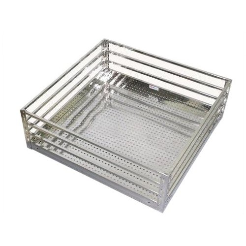 Sepal Pipe, Stainless Steel Rectangular Dish Basket Kitchen Storage Organiser_1