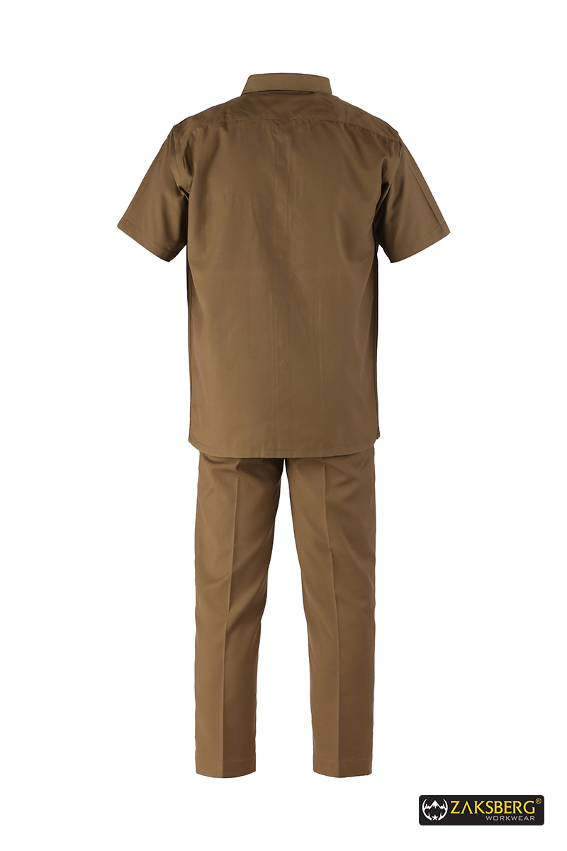 ZAKSBERG 50 - 500 gsm Polyester Cotton Workwear Male Half Sleeve Uniform Jacket_1