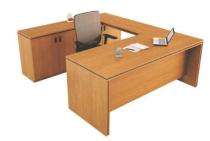 Executive Office Tables Oxford Cherry MDF and Postformed_0