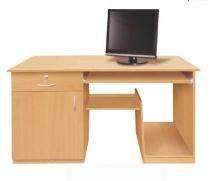 Computer Office Tables Bavarian Beech PLPB & MDF Board._0