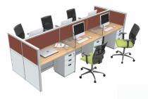 Executive Office Tables Inntal Beech & Silver Grey PLPB and MDF Board_0