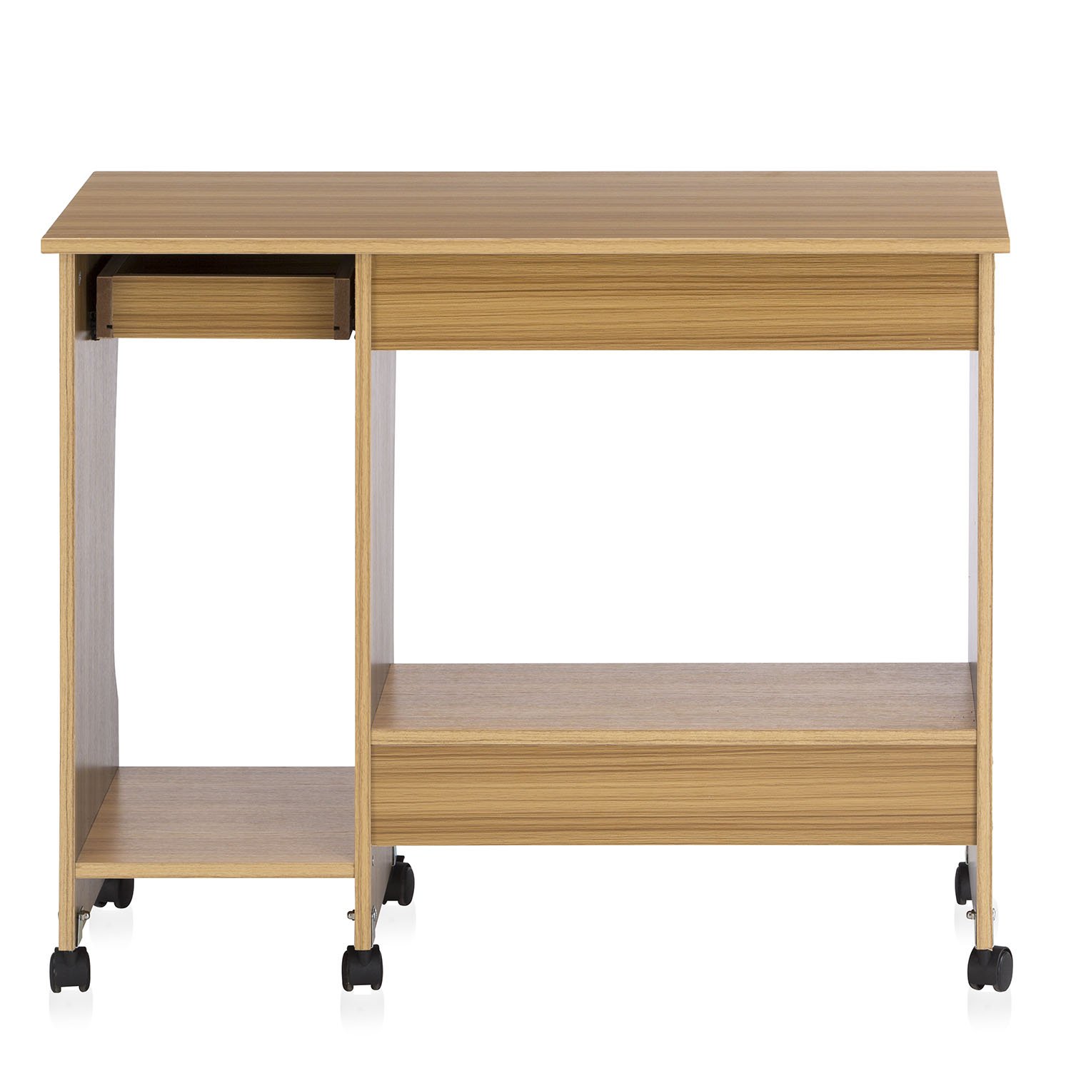 Computer Office Tables Teak Engineered Wood_2