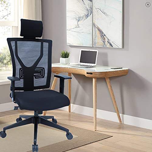 Revolving Black 500 x 500 x 1200 mm Nylon Office Chairs_4