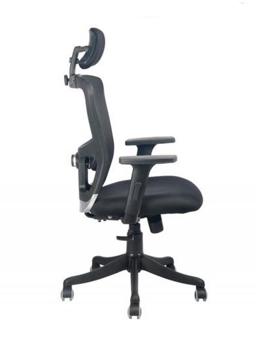 Revolving Black 600 x 530 x 1250 mm Breathable Mesh Office Chairs_1