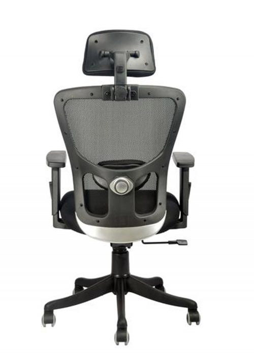 Revolving Black 600 x 530 x 1250 mm Breathable Mesh Office Chairs_2
