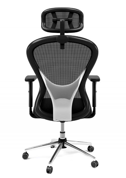 Revolving Chair. Black 500 x 530 x 2300 mm Breathable Mesh Office Chairs_4