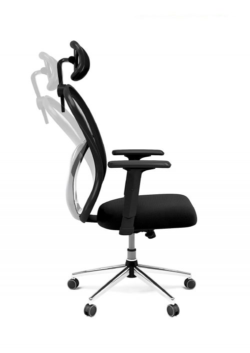 Revolving Chair. Black 500 x 530 x 2300 mm Breathable Mesh Office Chairs_1