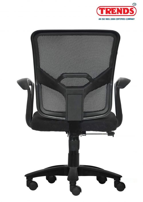 Revolving Black 450 x 480 x 900 mm Nylon Office Chairs_1