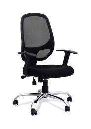 Revolving Black 430 x 500 x 970 mm Polypropylene Plastic Office Chairs_0