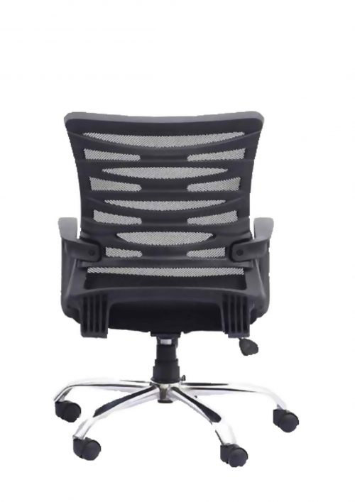 Revolving Black 510 x 570 x 990 mm Polypropylene Plastic Office Chairs_4