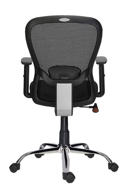 Revolving Black 600 x 500 x 950 mm Breathable Mesh Office Chairs_4