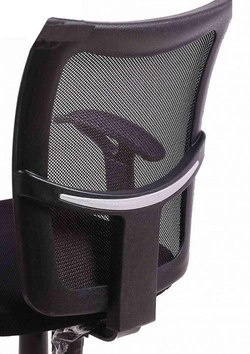 Revolving Black 480 x 570 x 900 mm Plastic Office Chairs_2